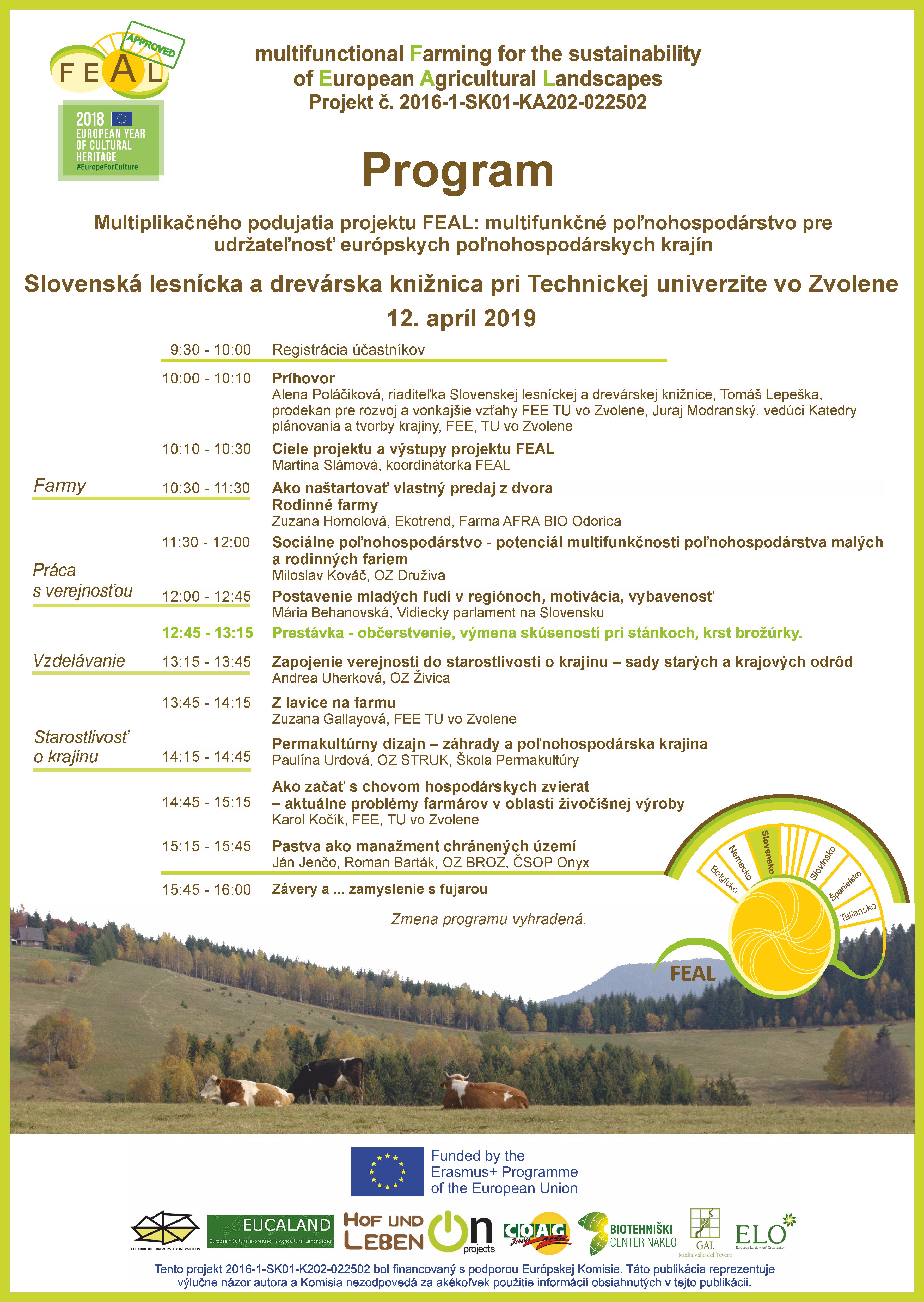 Program FEAL 12 April SLDK Zvolen
