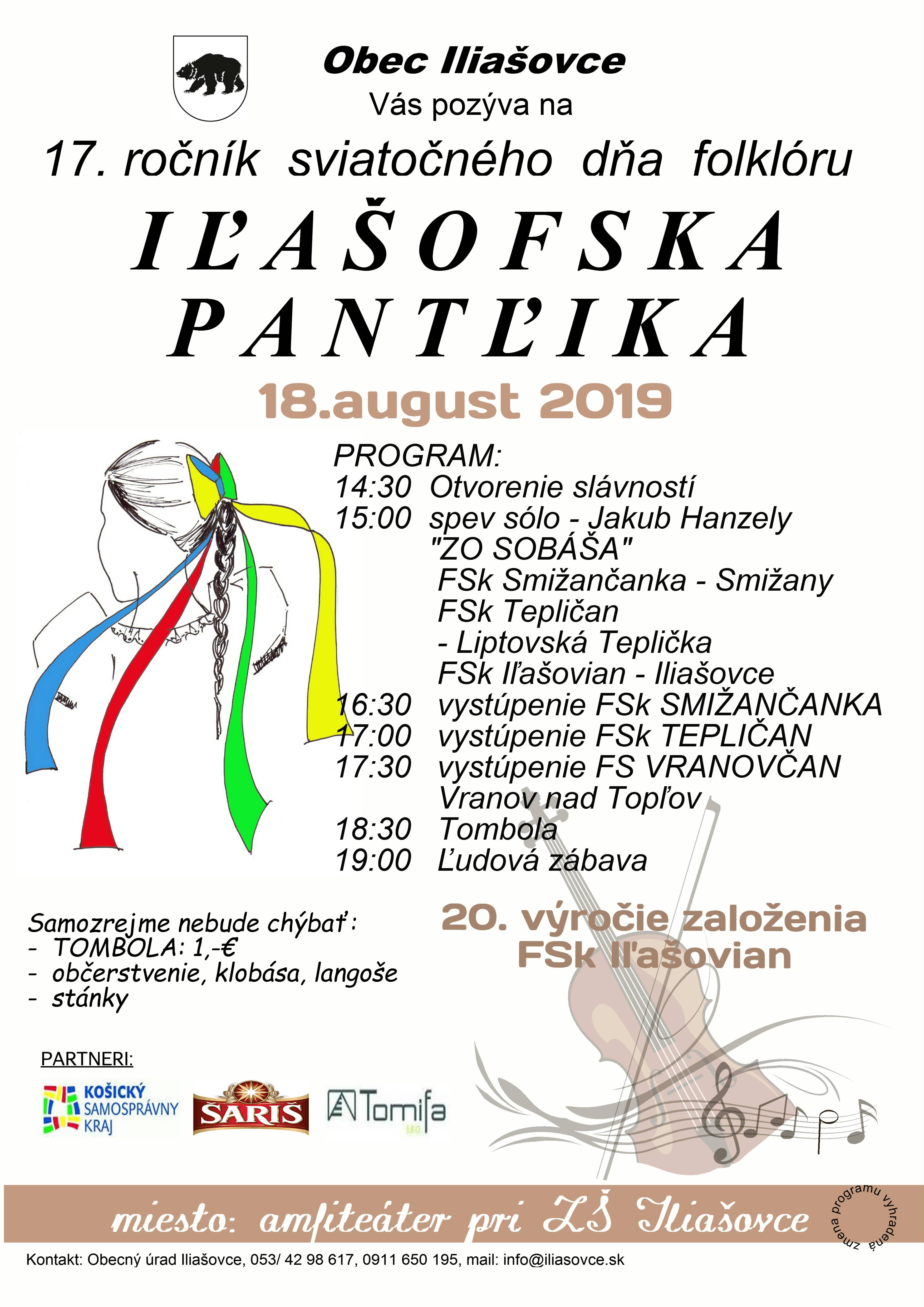 pozvánka Iľašofska pantľika