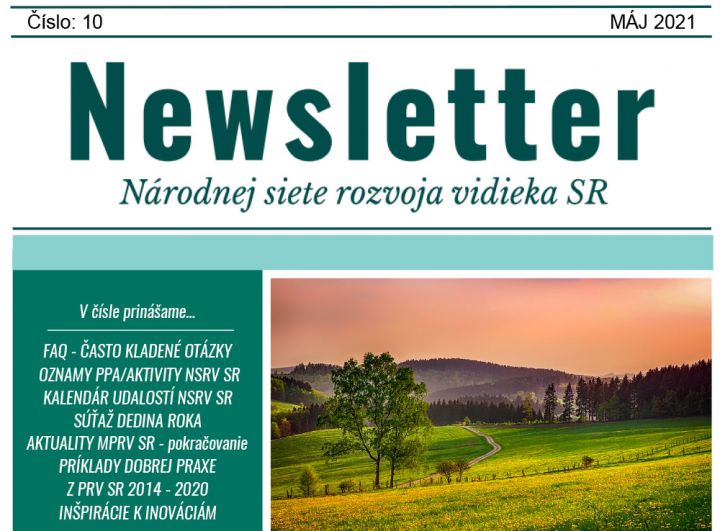 NEWSLETTER Národnej siete rozvoja vidieka SR | 10/2021